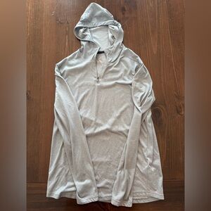 Under Armour Light Gray HeatGear Tech-Hoodie